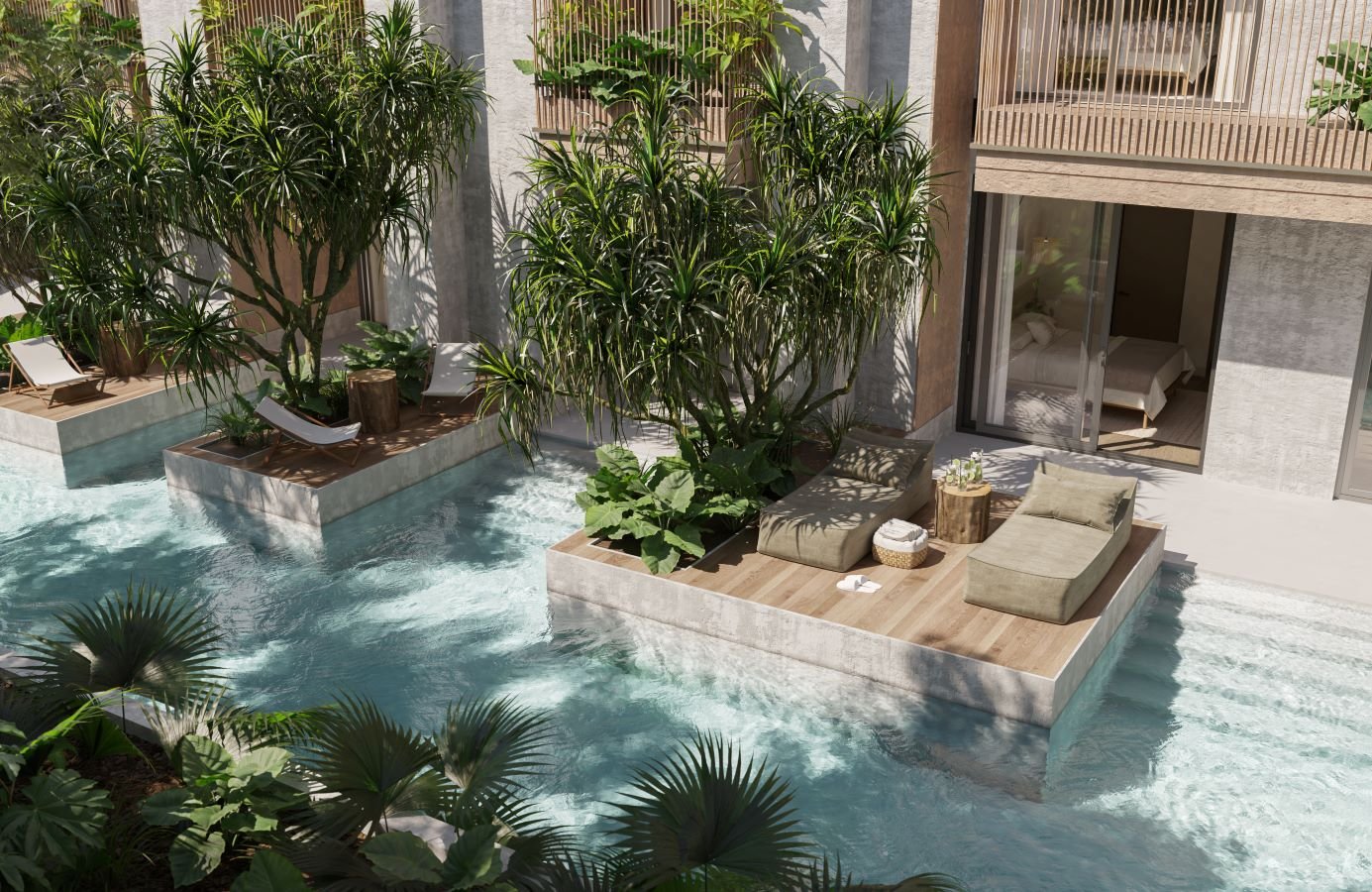 Ansaya – Vista Piscina